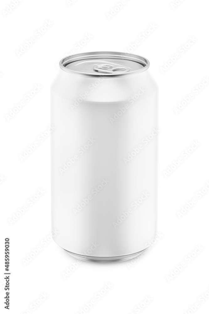 3d render. Aluminum cans for drinks isolated on white background. Mock up 3d render. Aluminum cans for drinks isolated on white background. Mock up