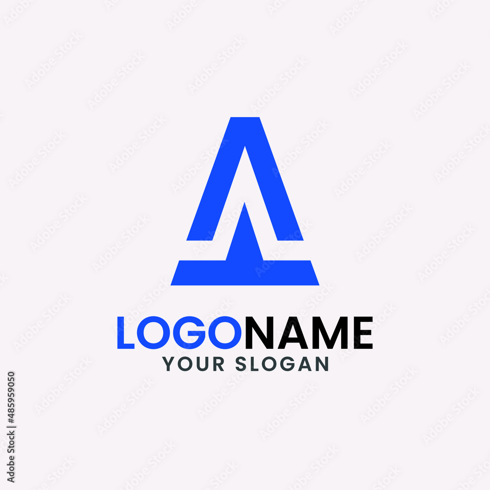 Letter A building modern logo design Letter A building modern logo design