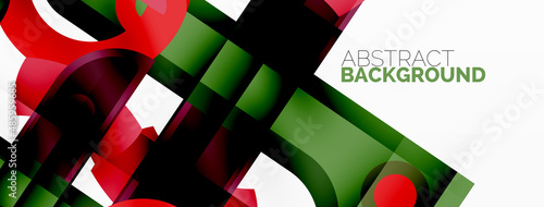 Color geometric stripes, lines abstract background. Minimal geometric template for wallpaper, banner, presentation