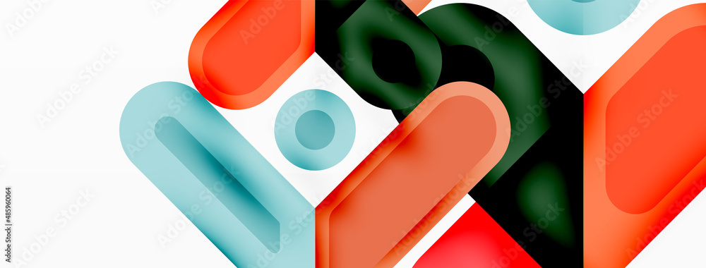 Square and circle minimal abstract background. Vector illustration for wallpaper banner background Square and circle minimal abstract background. Vector illustration for wallpaper banner background