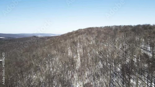 snow covered mountains landscape coming over the mountain