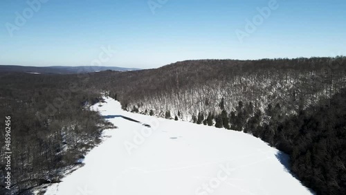 winter landscape in the mountains