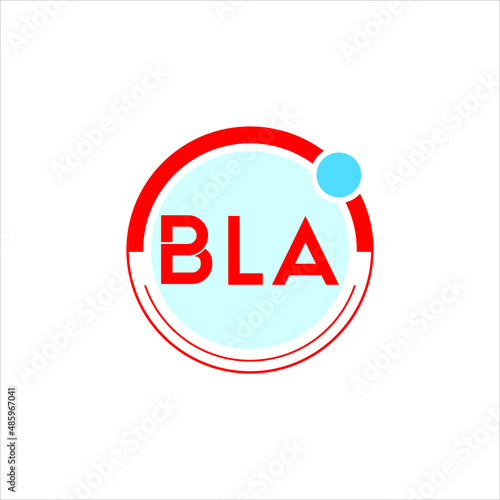 BLA letter logo creative design. BLA unique design
