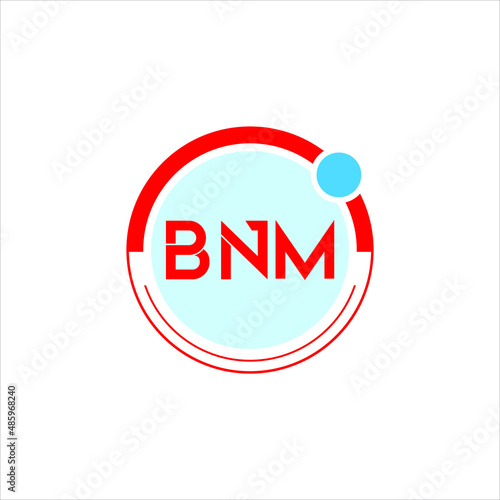 BNM letter logo creative design. BNM unique design photo