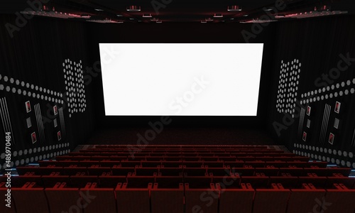 cinema or movie theater. Bl...