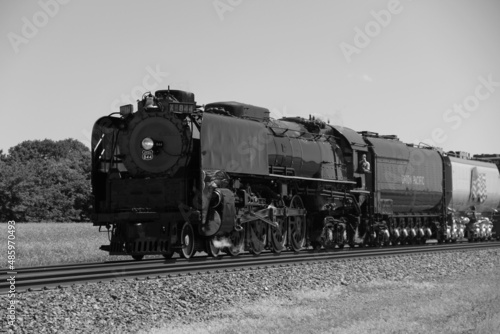 steam train on a railway
