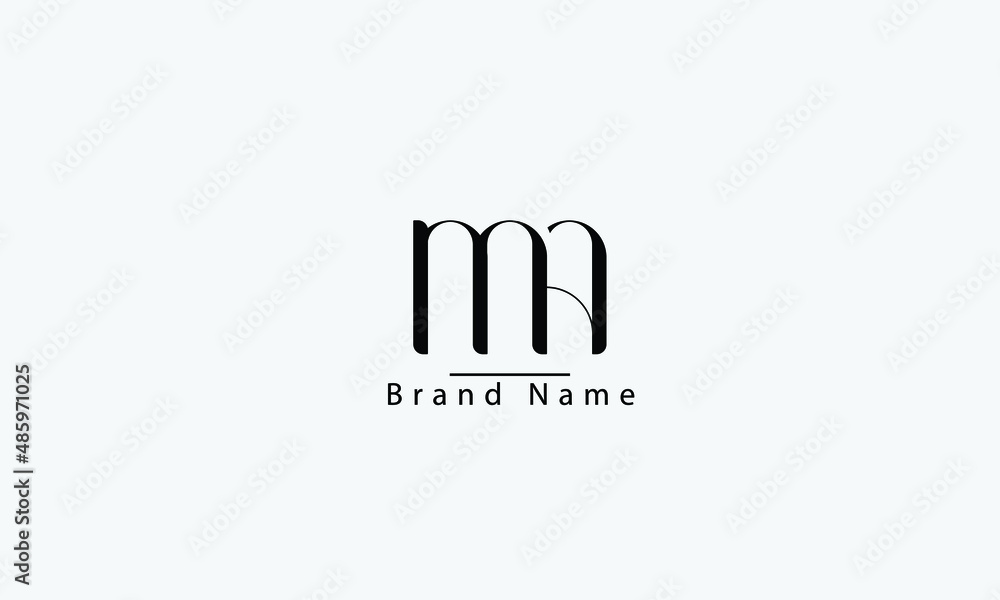 MA AM M A abstract vector logo monogram template Stock Vector | Adobe Stock