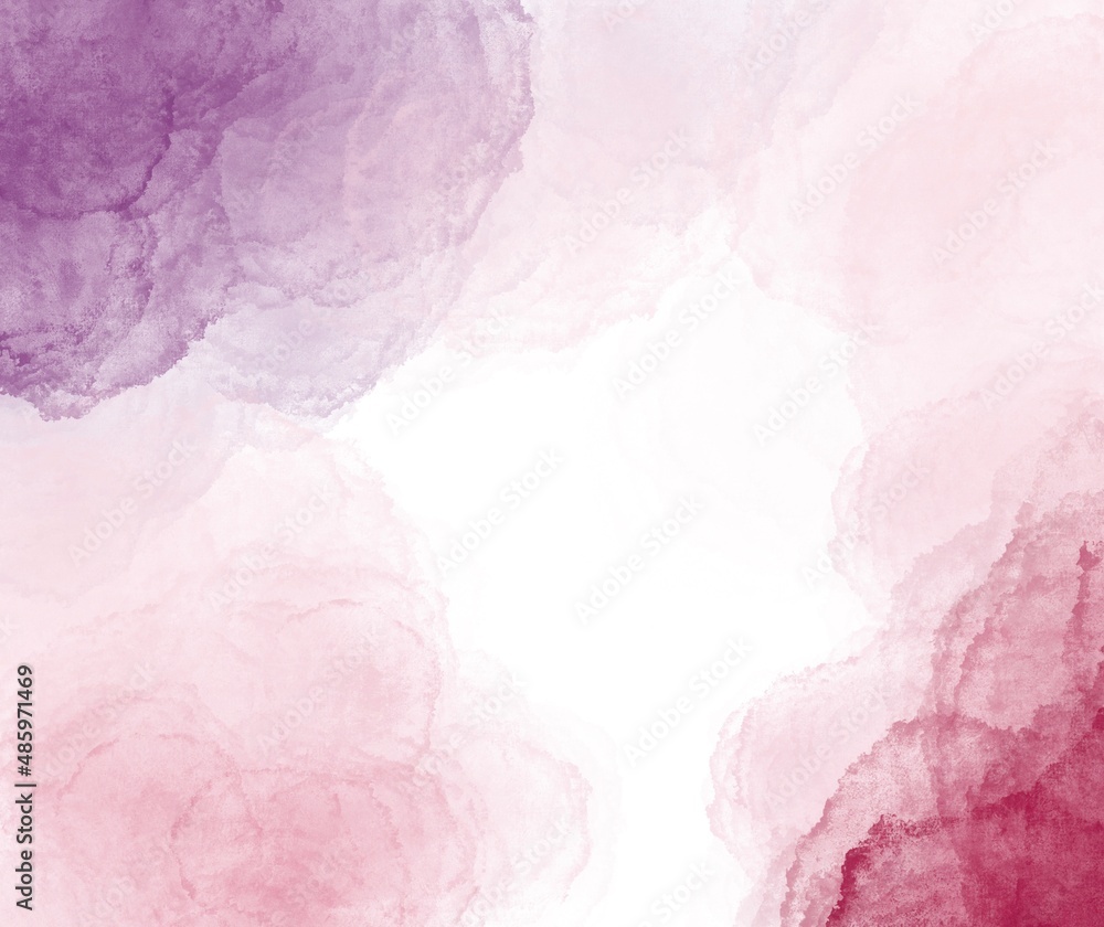 abstract background as a frame for text in purple tones in a watercolor style