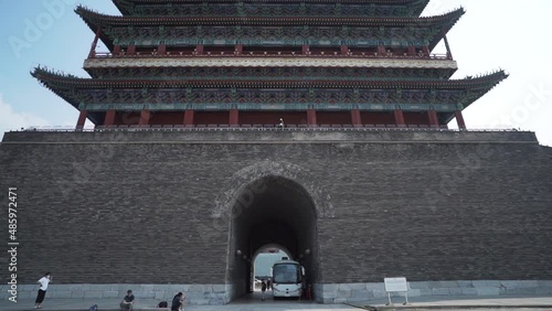 Ancient gate in city wall in Beijing, China