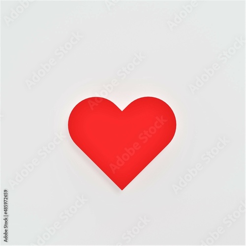 Wallpaper Mural 3d render red heart symbol Torontodigital.ca