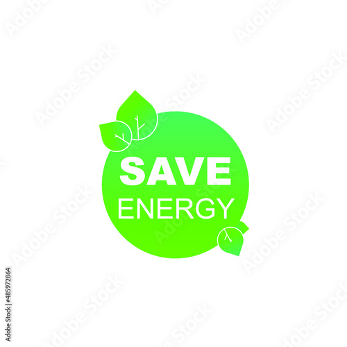 save energy leaf green eco design
