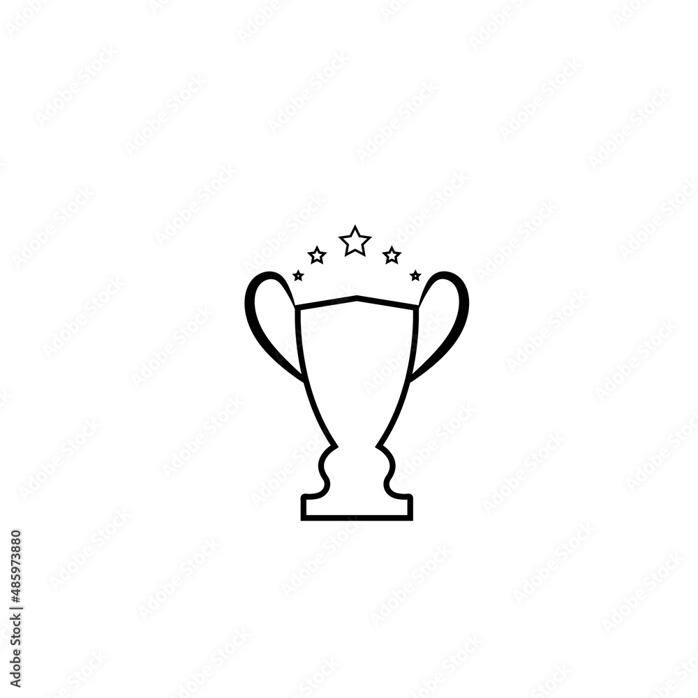 Trophy vector logo icon.champions trophy logo icon for winner award logo template Trophy vector logo icon.champions trophy logo icon for winner award logo template