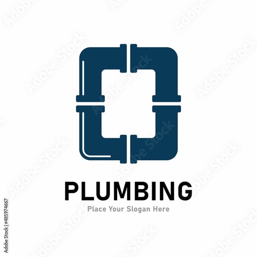 letter o plumbing logo vector design. Suitable for pipe service, drainage, sanitation home, and service company 