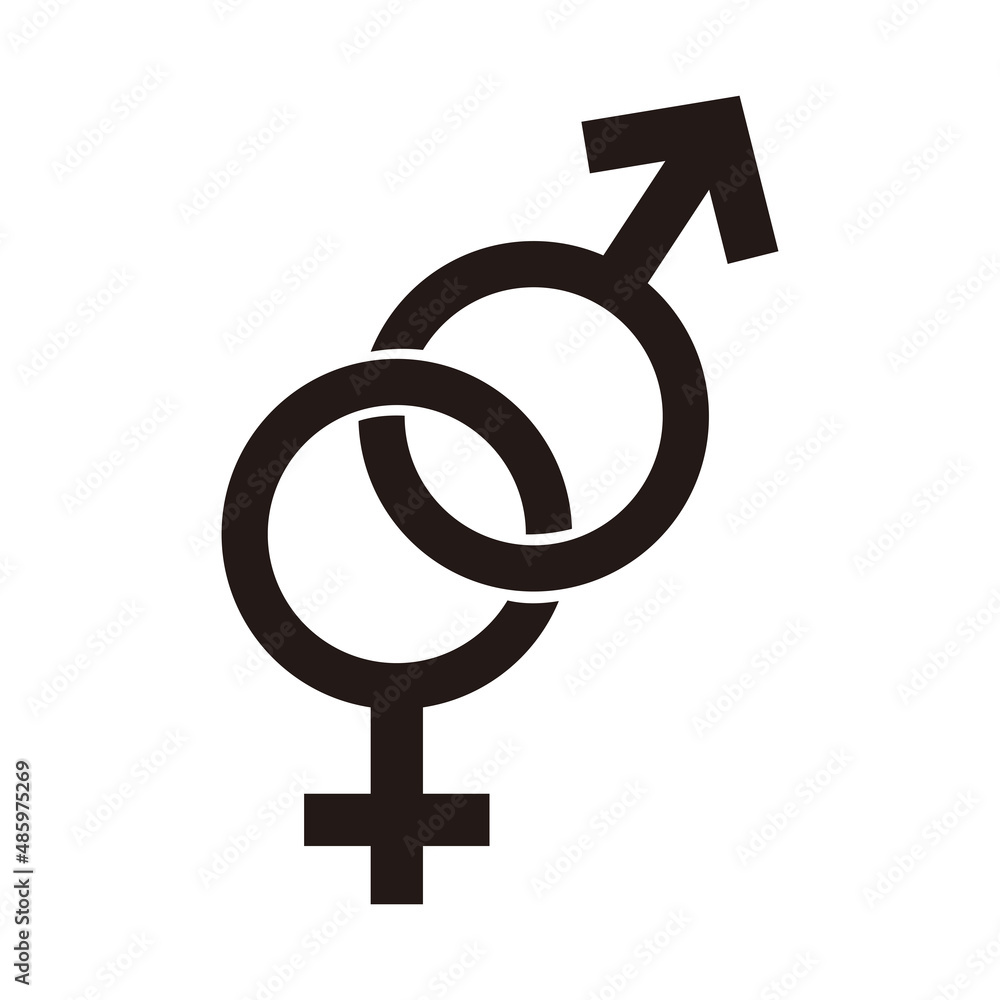 gender male female icon vector illustration sign gender male female icon vector illustration sign