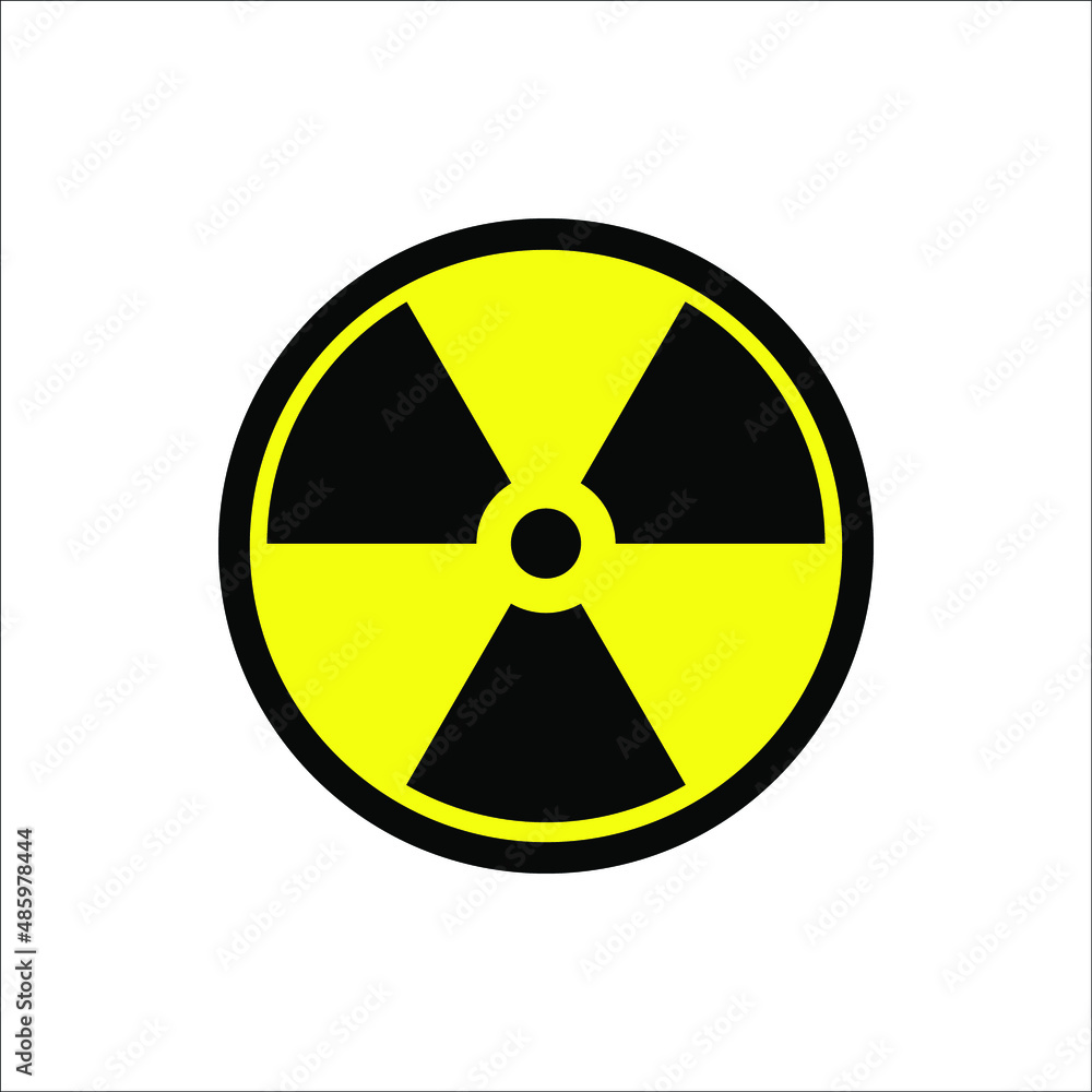 icon radioactive danger