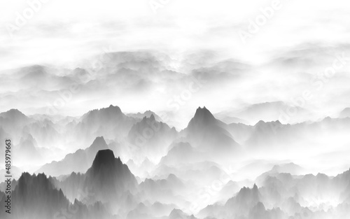 山, 風景, 空, 山, 自然, 夕焼け, 雲, 当惑, 雲, 雪,  © jianjun