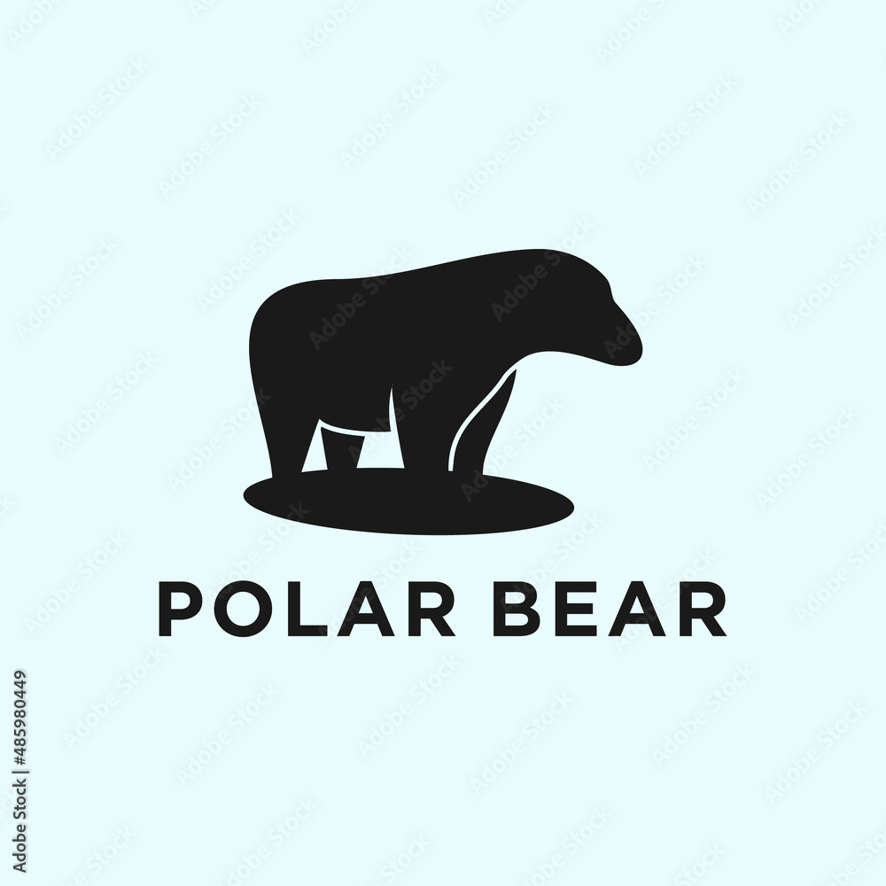 Obraz premium polar bear logo. animal logo