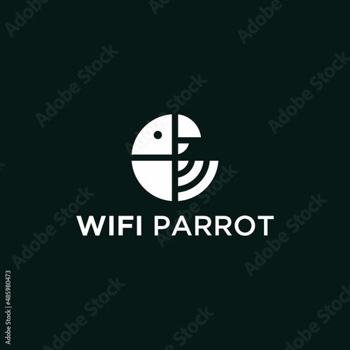 parrot wifi logo. signal logo