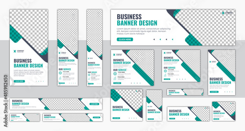 Web banner design bundle, Horizontal header web banner. Modern cover header background for website design, Social Media Cover ads banner, flyer, invitation card design template