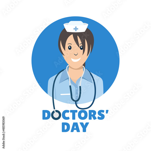 Vector Illustration of Doctors' Day. 
