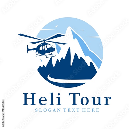 HELI LOGO ICON DESIGN VECTOR	