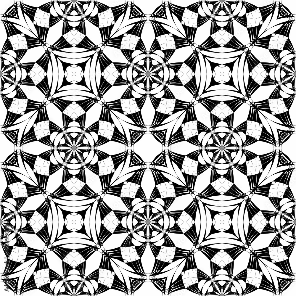 Fototapeta premium Geometric seamless pattern, ornament, fashion print, vector decorative texture.