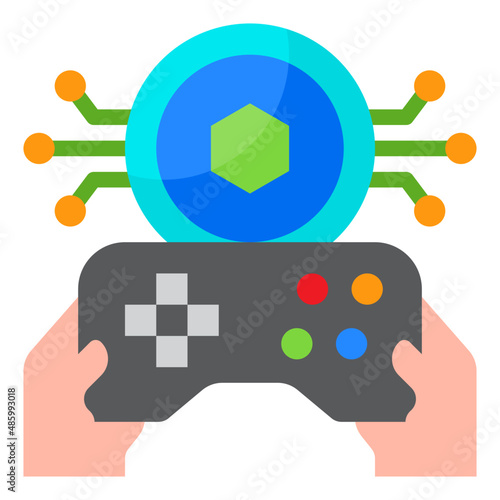 game flat style icon