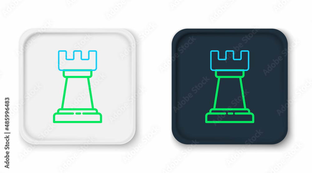 Line Business strategy icon isolated on white background. Chess symbol. Game, management, finance. Colorful outline concept. Vector Line Business strategy icon isolated on white background. Chess symbol. Game, management, finance. Colorful outline concept. Vector