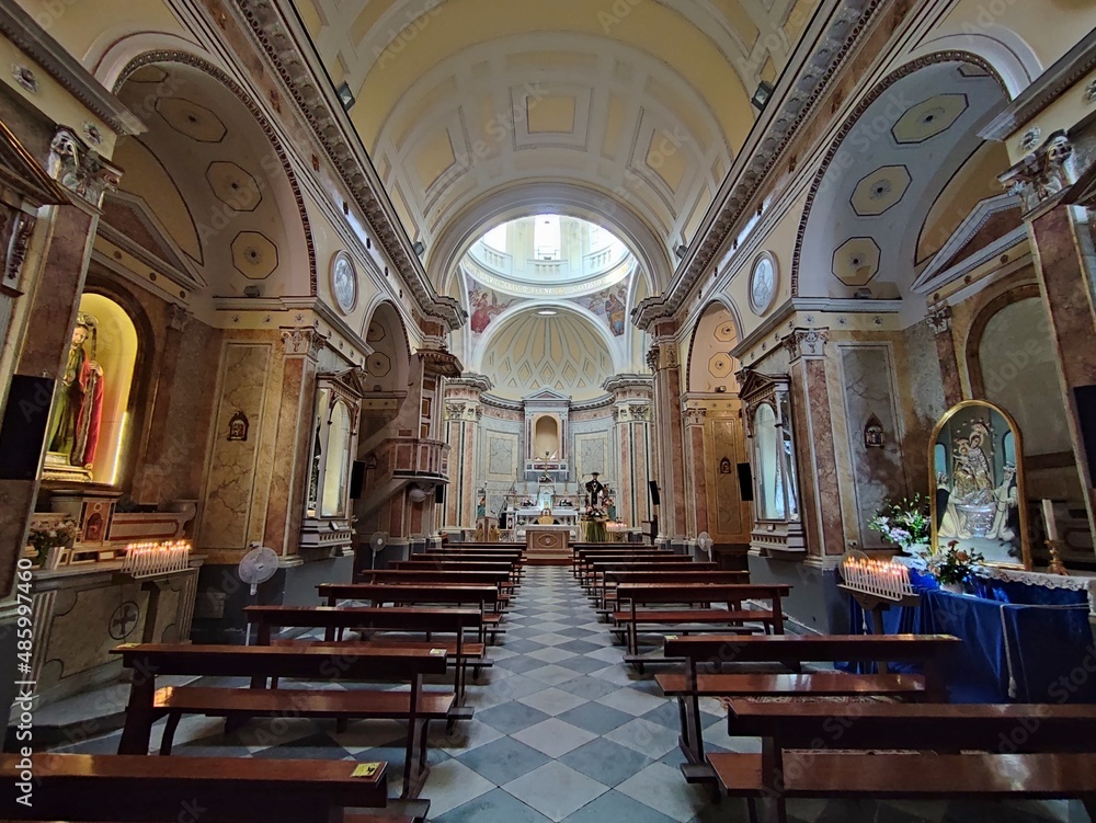 Fototapeta premium Procida - Navata della Chiesa di San Leonardo
