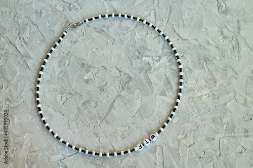 Wallpaper Mural Handmade beadwork, beading as a hobby. Decorations made with your own hands on the background of various flowers Torontodigital.ca