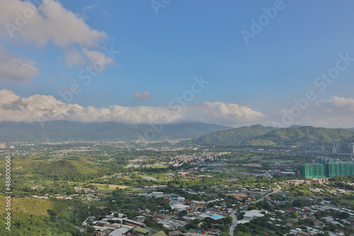 Beautiful mountain town in Kam Tin photo