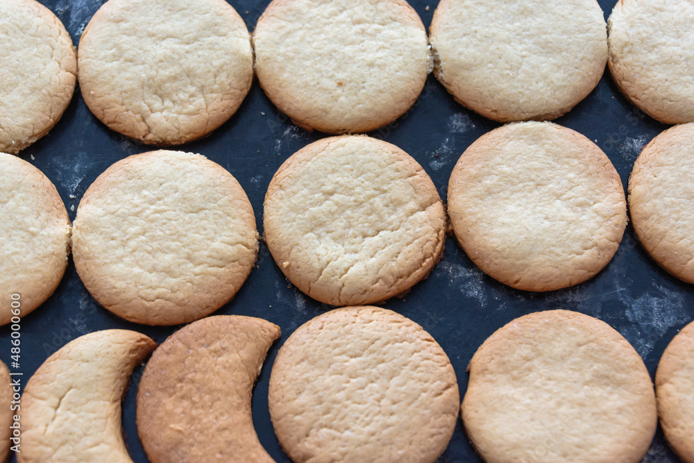Cookies from the oven. Cooking. Cookies from the oven. Cooking.