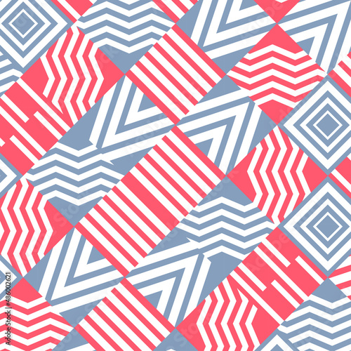 Pink and Grey geometrical shapes designed for abstractive background template and modern geometrical shapes creation textiles design for business or technology elements style