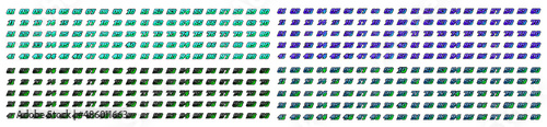 Set of racing number, mega collection of start racing numbers, vector sport race number with halftone dots style vector illustration eps 10