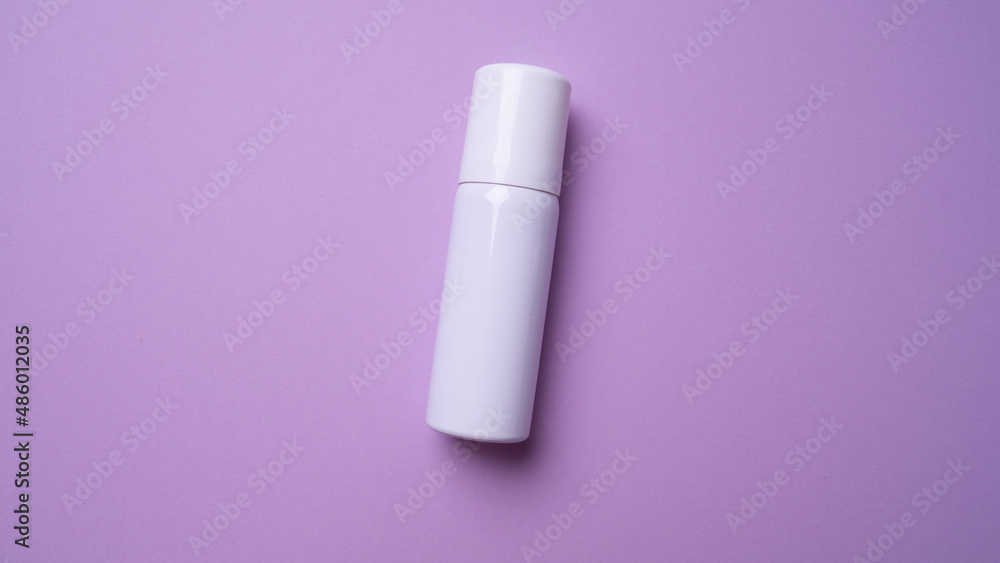 small package of deodorant top view. isolated small package of deodorant top view. isolated