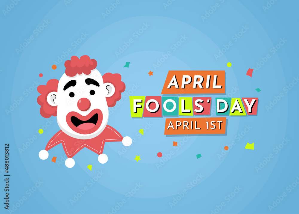 Naklejka premium April Fools Day Illustration Background Vector Design eps10 great to be used as a banner, background, poster, flyer, or any other similar purposes relating to April Fools’ Day