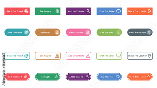 The Vector Collection of Web Buttons for Some Needs. Suitable for UI Design.