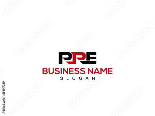 Creative Letter PPE Logo Design, Abstract Initial Monogram Pp Logo Icon Design photo