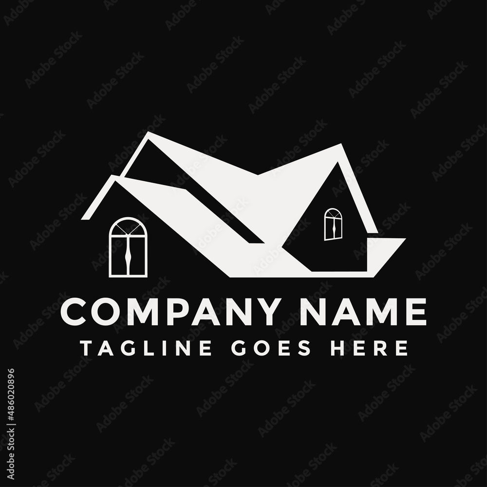 simple elegant real estate logo template simple elegant real estate logo template