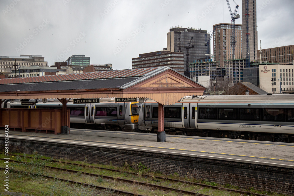 train in the city