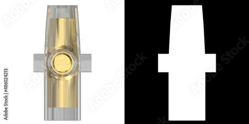 3D rendering illustration of a unipolar screw terminal photo