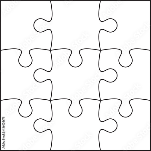 Jigsaw puzzle vector