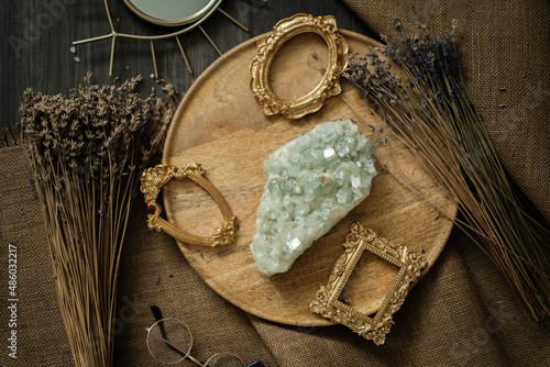 Raw crystal photography - Apophyllite Gemstone