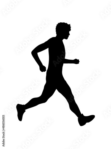 Läufer Silhouette Design 