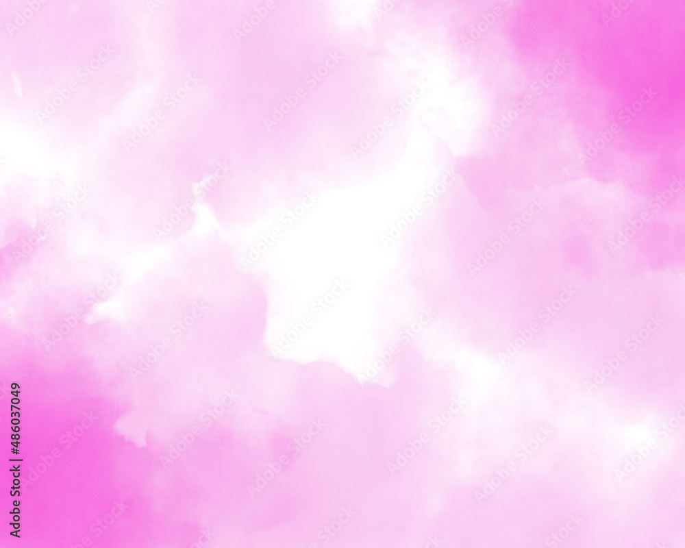 ピンク色の雲　背景