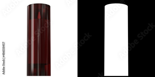 3D rendering illustration of a votive candle photo