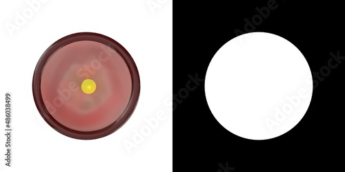 Fotografie 3D rendering illustration of a votive candle