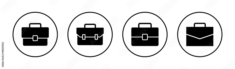Briefcase icons set. suitcase sign and symbol. luggage symbol. Briefcase icons set. suitcase sign and symbol. luggage symbol.