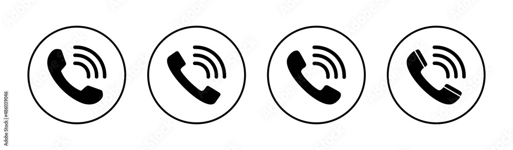 Call icons set. telephone sign and symbol. phone icon. contact us Call icons set. telephone sign and symbol. phone icon. contact us