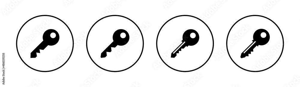 Key icons set. Key sign and symbol. Key icons set. Key sign and symbol.